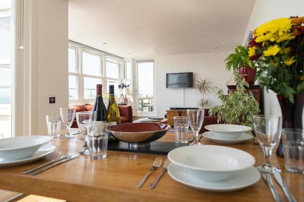 Ferienwohnung Seabrighton Penthouse With Private Sea View Roof Terraces Exterior foto